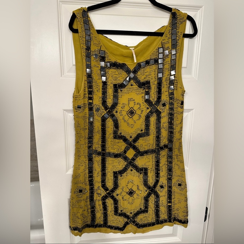 Free People Embellished Mini Dress